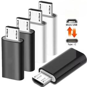 10-1개 마이크로 USB 암 타입 C 수 어댑터 OTG 변환기 마이크로-B 커넥터로 삼성 호환용 전화 충전 케이블