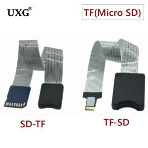 TF SD 남성 마이크로 카드 여성 플렉시블 연장 케이블 어댑터 리더 자동차 GPS 대시 캠 컴퓨터 카메라 휴대