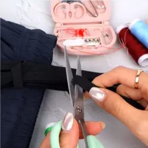 수예 수예용품 납작 고무줄밴드 블랙 9mm 5m 바지허리 소매 의류 수선