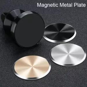 얇은 금속판 디스크 휴대용 철제 거치대 태블릿 핸드폰 자동차 홀더 CD 마그네틱 패턴 Bla B