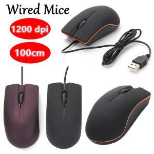 PC 노트북 컴퓨터용 USB 3D 유선 광학 미니 마우스, 윈도우 98, XP, 비스타, 7/8 블랙과 호환 가능, 100cm
