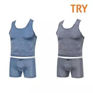 TRY 미모필 소프트터치 남성 드로즈 런닝 팬티세트H03 Yho63dsC