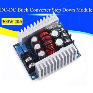 LED 드라이버 전원 스텝다운 전압 모듈 전해 콘덴서 300W 20A DC-DC 벅 컨버터 정전류