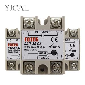 SSR-10DA 10A 25A 40A 솔리드 스테이트 릴레이 모듈 3-32V 입력 DC 24-380V AC 출력