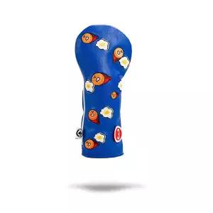 Pins  Aces Golf Co. Ham  Eggs 드라이버 우드 헤드 커버 - 프리미엄, 수제 가죽 3W 헤드커버 - 재미있는