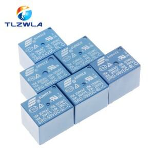 5Pcs 릴레이 SRD-03VDC-SL-C 3V 5V 6V 9V 12V 24V 48V 10A 250VAC 5PIN