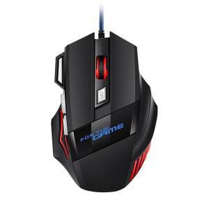 ITLY 초고속 USB 게이밍 마우스, RGB 백라이트 인체 공학적 게임 노트북 PC 게이머용 7D E스포츠 유선 1 신