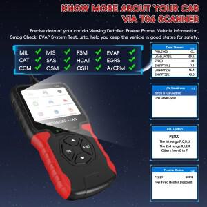 OBD2 스캐너 진단 도구 엔진 경고등 차량 코드 리더 자동차 고장  CAN OBDII 차량용