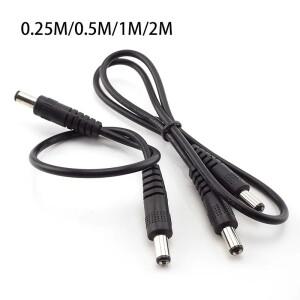 12V 3A DC 남성-남성 전원 공급 DIY 코드 케이블 5.5 x 2.1mm 남성 CCTV 어댑터 커넥터 연장 0.5M/1M/2M