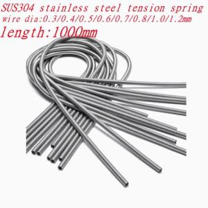 1pc 1 미터 스테인레스 스틸 긴 인장 스프링 연장 와이어 0.2mm 1.0mm