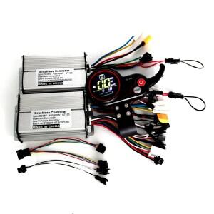 6개의 Mosfet 36V/48V60V 450/500W 25A BLDC 전기 스쿠터 컨트롤러 전자 자전거 2 개 브러시리스 속도 드라