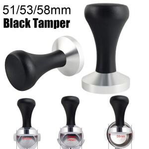 블랙 우드 손잡이가  에스프레소 탬퍼 51mm 디스트리뷰터 커피 포타필터 도구 1PC