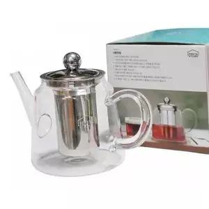 800ml 녹차 티팟 티포트 페르비타 유리 보리차 차포트