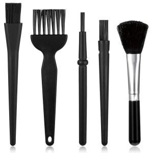 5 PCS 나일론 정전기 방지 브러시, 미니 키보드 청소 브러시 키트 전자 작은 공간, 청소용 컴퓨터 마더보드 카메라