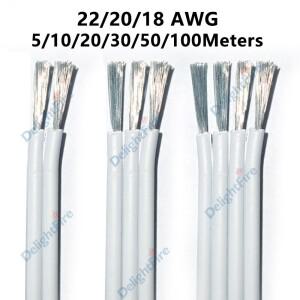 2핀 3핀 4핀 LED 연장 케이블 18 20 22AWG 12V 전선 유연한 PVC 주석 도금 구리 와이어 스트립 라이트용