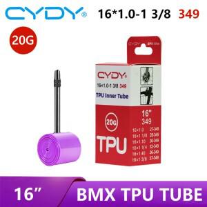 CYDY 자전거 TPU 내부 튜브 16 349 16x1.0 1 1/8 1.10 1/40 3/8 인치 밸브 45mm/65mm 타이어 카메라 BMX 펜