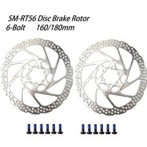 RT56 로터 180mm 브레이크 디스크 DEORE SM 6 볼트 산악 자전거 액세서리