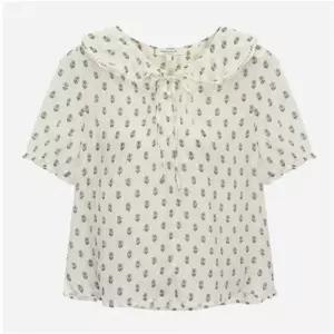 러플카라 플라워 블라우스 T264MBL213W 413322 써스데이아일랜드 THURSDAYISLAND