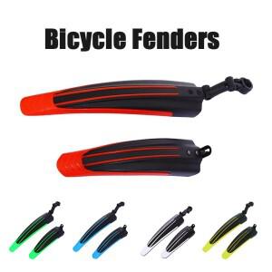 2pcs 자전거 펜더 스플래시 가드 세트 산악 후면 전면 머드 사이클링 라이딩 액세서리 20/22/24/26 인치