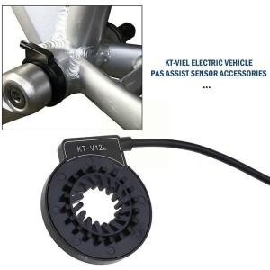 전기 자전거 페달 센서 KT-V12L 간편한 피팅 홀 속도 케이던스 블랙 듀얼 PAS 부품 Ebike Assis H7A0