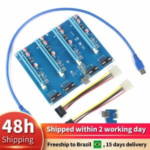 PCI-Express PCIe 1 ~ 4 express 16X 슬롯 라이저 카드 1X-외부 어댑터 포트 멀티플라이어 pc용