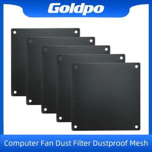 5PCS 80mm 120mm Cuttable 검정색 PVC 팬 먼지 필터 방진 케이스 컴퓨터 메쉬 냉각 초 미세 커버