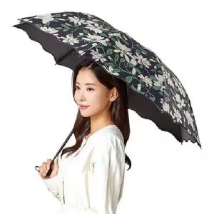 (빅)넬]백합 암막 3단 접이식 양우산+전용커버