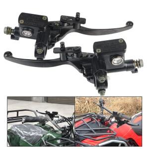 [호환품]범용 50cc-250cc 먼지 자전거 ATV 4 륜 양방향 실린더 유압 브레이크 레버 바이크 오토바이 클러치