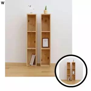고급 DIY3단책장 삼나무슬림 삼나무 가구 슬림 책장 DIY TLj08675
