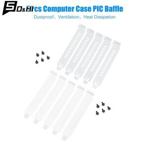 데스크탑 컴퓨터 호스트 섀시 PCI 냉각 먼지 필터 배플 슬롯 카버보드 케이스 환기 네트 5 개
