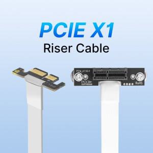 PCIE X1 라이저 케이블 90도 직각 100MM 익스프레스 to 익스텐더 플러그 앤 플레이 와이파이 카드/PCIE 어