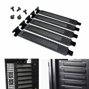PCI 슬롯 덮개 먼지 방지 필터 베젤 경질 스틸 밴드 나사 데스크탑 컴퓨터 케이스 Bezel 드릴 확장 플러그