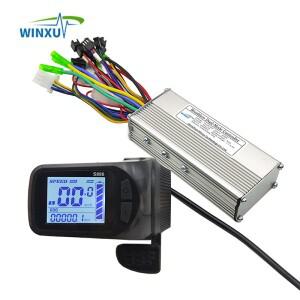 전기 자전거 브러시리스 모터 드라이브 범용 컨트롤러 S886 LCD 디스플레이 화면 스로틀 세트 스쿠터용 24V