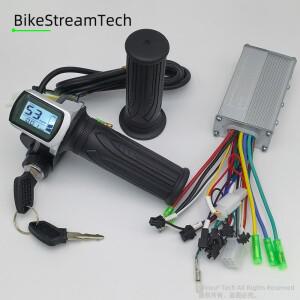 24V 36V 48V 250W 범용 브러시리스 모터 컨트롤러 LCD 속도 표시 스로틀 키트 전기 자전거 스쿠터용