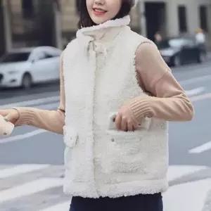 따스한 카라 안경테 사랑스러운 털조끼 하이넥 스타일 ZgG47sBA