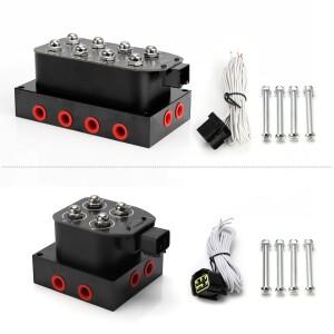 [호환품]12V 솔레노이드 밸브 에어 라이드 서스펜션 매니폴드 0-200psi/0-300psi 자동 고속 제어용 공압 충
