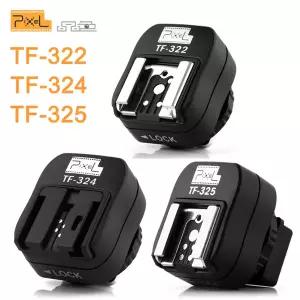 픽셀 TF-322/324/325 TTL 플래시 핫슈 어댑터 컨버터 캐논 소니 니콘 펜탁스 컨트롤러용
