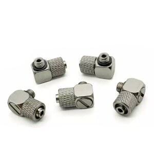 로터리 조인트 미니 수나사 M3 M4 엘보 파이프 직선 4MM OD 공압 피팅 커넥터 튜브 6MM M6 빠른 에어 M5 10 3MM
