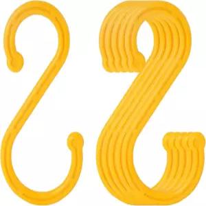 MKEKZX 6팩 헤비 듀티 S 후크 걸이용 5.82인치 옷장 주방 욕실 정원 도구 산업용 튼튼한 미끄럼 방지