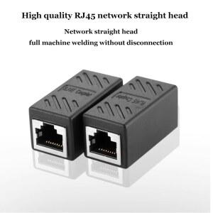 콘솔케이블 네트워크 케이블 쌍 커넥터 어댑터 RJ45 광대역 기가비트 패스 듀얼 크리스탈