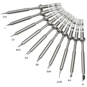1pc TS101/TS100/T85 납땜 인두 팁 교체 다양한 모델 전기 K KU I D24 BC2 C4 C1 JL02