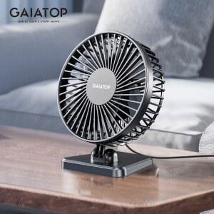 GAIATOP 미니 USB 데스크탑 조용한 속도 냉각 휴대용 조정 실링팬