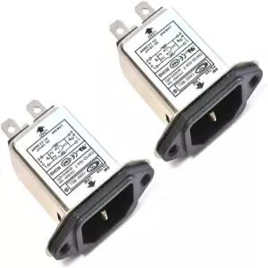코미마크 EMI RFI 필터 AC 250V 10A CW1D-10A-T 서프레서 전원 라인 노이즈 필터(2Pcs)