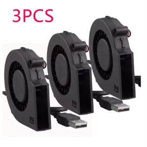 75mm USB 팬 냉각 터보 블로어 브러시리스 3D 프린터 7515 압출기용 DC 쿨러 전원 인버터 에어 펌프 PC CPU