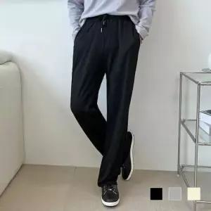 남자와이드팬츠 남성 플리츠 와이드 팬츠 남자 통바지 추리닝