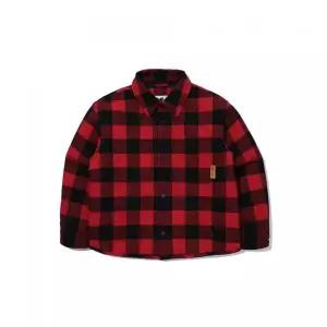 코닥 KODAK KIDS 체크 패딩 셔켓 키즈 RED K5426LPJ21RED 805158