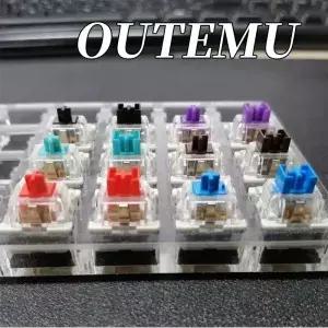 Outemu 기계식 키보드 샤프트 방진 스위치 게이머 축 클릭키 선형 촉각 사일런트