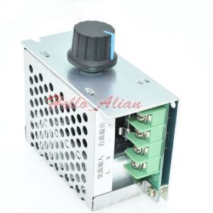 PWM DC 브러시 모터 속도 제어기 입력 노브 레귤레이터 스위치 전위차계 AC 220V 20A