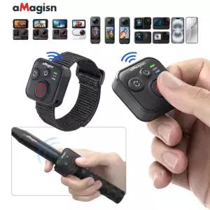Lnsta360 Ace Pro/GoPro/휴대 전화 용 aMagisn 50M Bluetooth 원격 제어 미니 스마트 셔터 컨트롤러 카메라