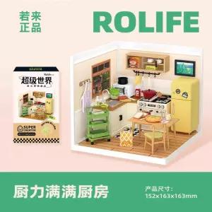 스위트티 밀크티집 블록완구 인테리어 취미 커플 선물 쌓을수있는 퍼즐 DIY 하우스 빌라 인형집 미니어처 조명 샹들리에